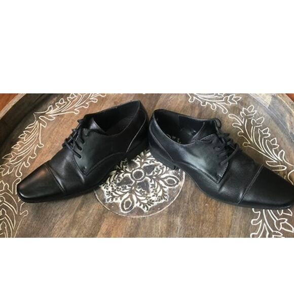 Men's Calvin Klein Black Bachman Oxford Dress Shoes- Sz 10.5 - Picture 3 of 8
